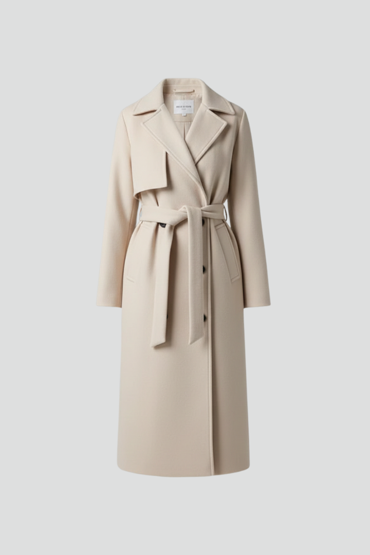 Charlotte Double-Breasted Long Coat