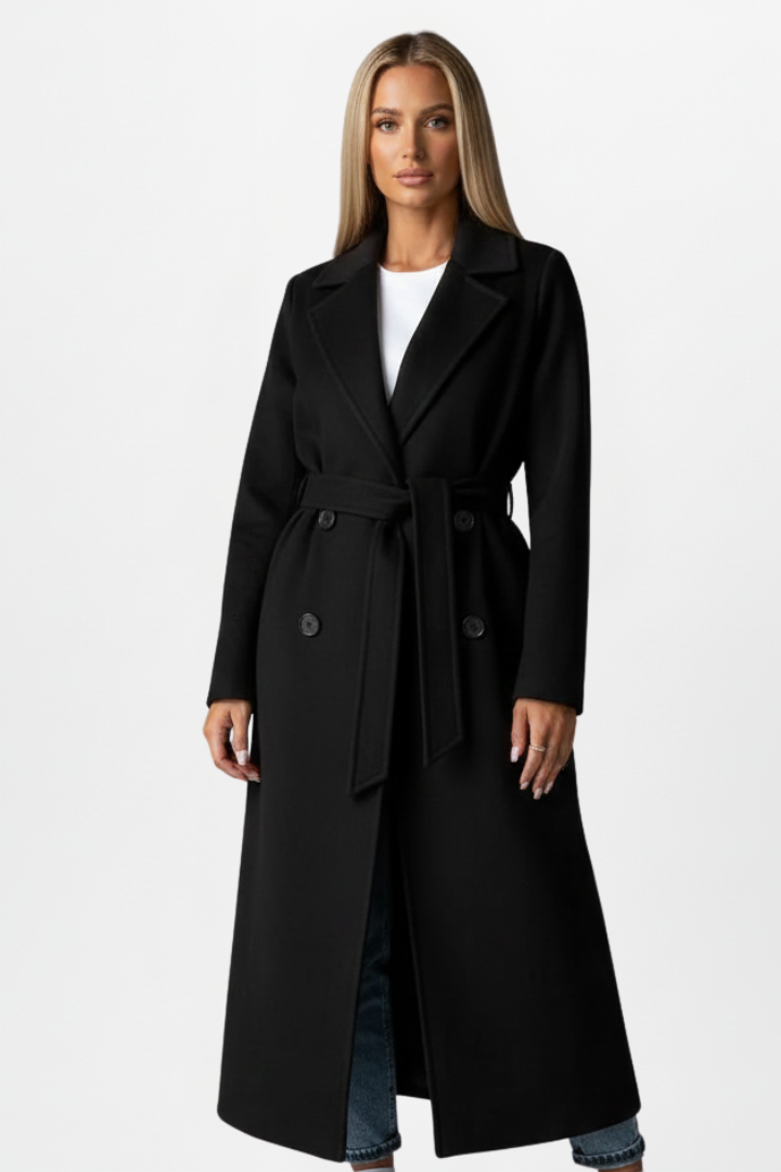 Charlotte Double-Breasted Long Coat