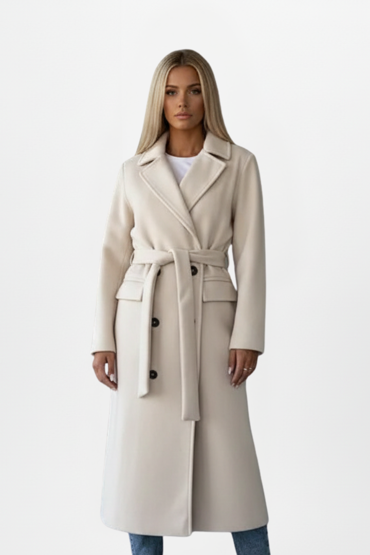 Charlotte Double-Breasted Long Coat