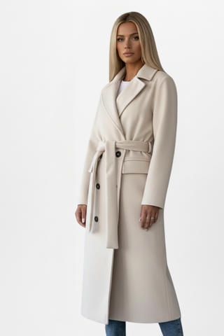 Charlotte Double-Breasted Long Coat
