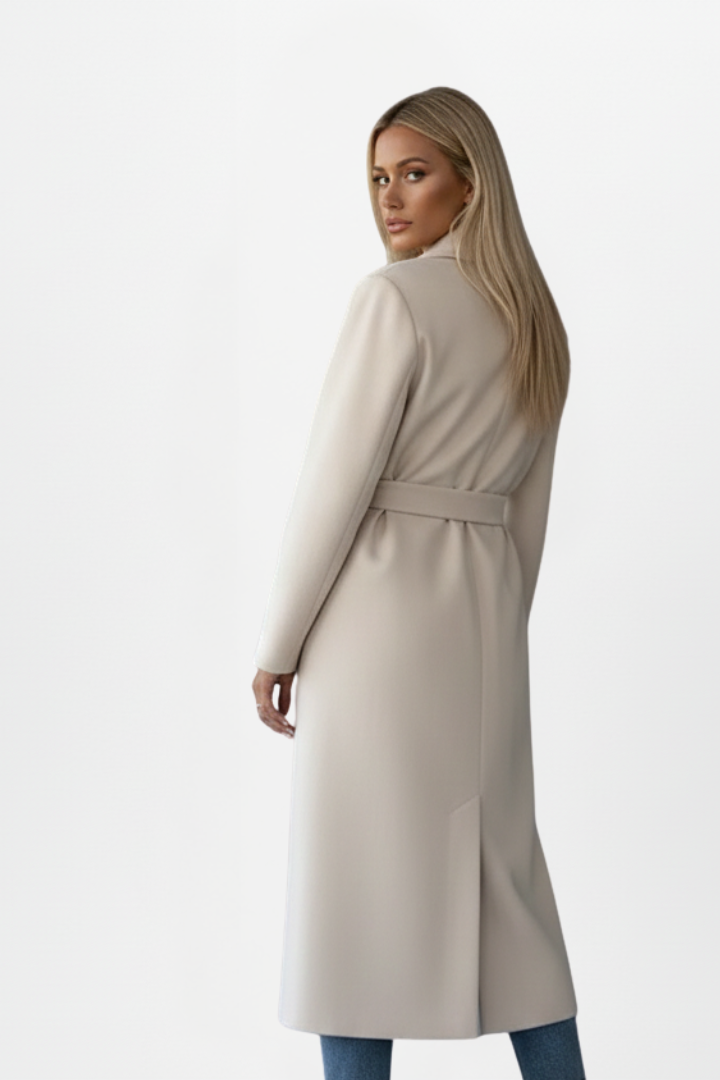 Charlotte Double-Breasted Long Coat