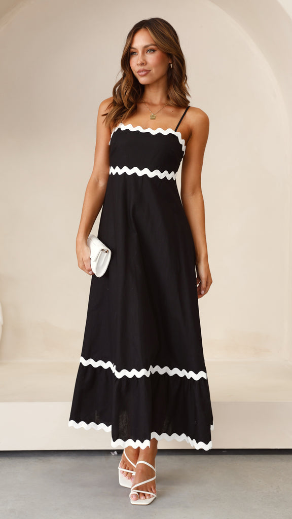 Robe longue Clara à fines bretelles
