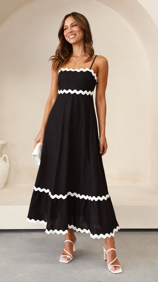 Robe longue Clara à fines bretelles