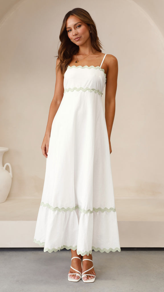 Robe longue Clara à fines bretelles
