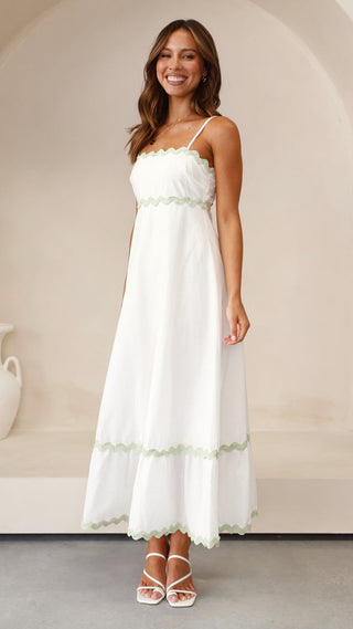 Robe longue Clara à fines bretelles