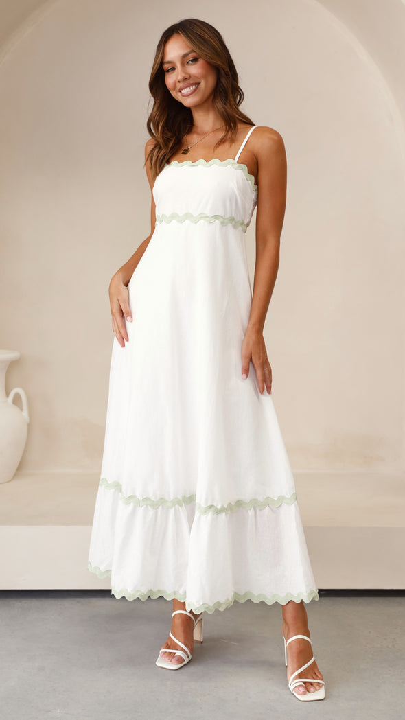 Robe longue Clara à fines bretelles