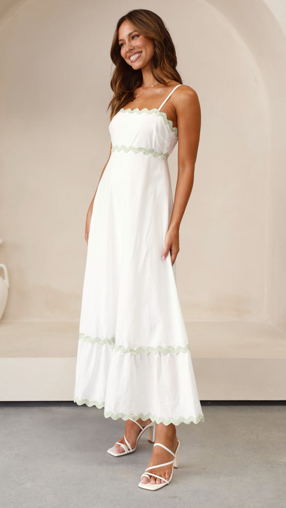 Robe longue Clara à fines bretelles