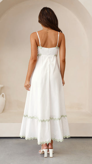 Robe longue Clara à fines bretelles