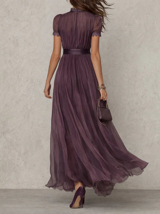 Viola Keyhole Neckline Maxi Dress