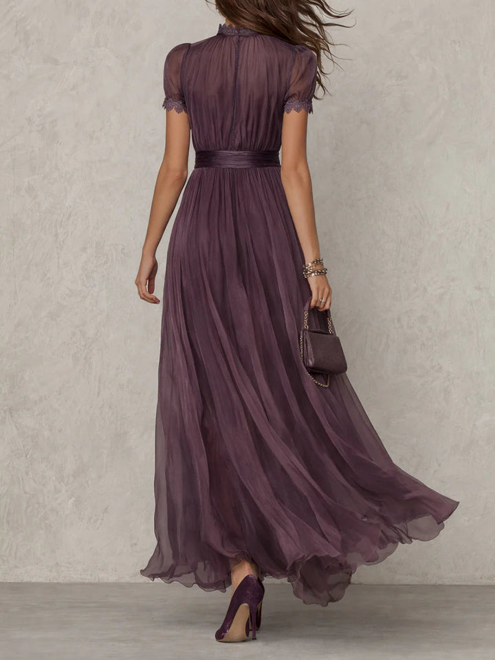 Viola Keyhole Neckline Maxi Dress