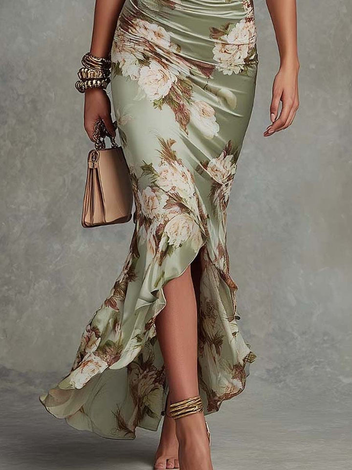 Anastasia Floral V-Neck Dress