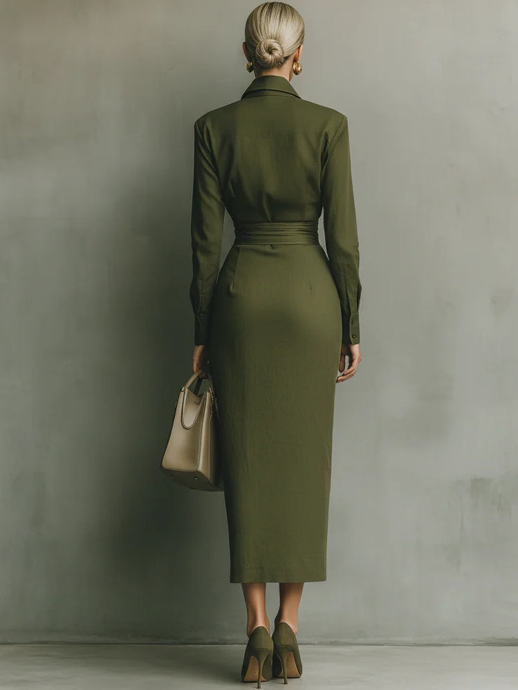 Narelle Elegant Wrap Dress