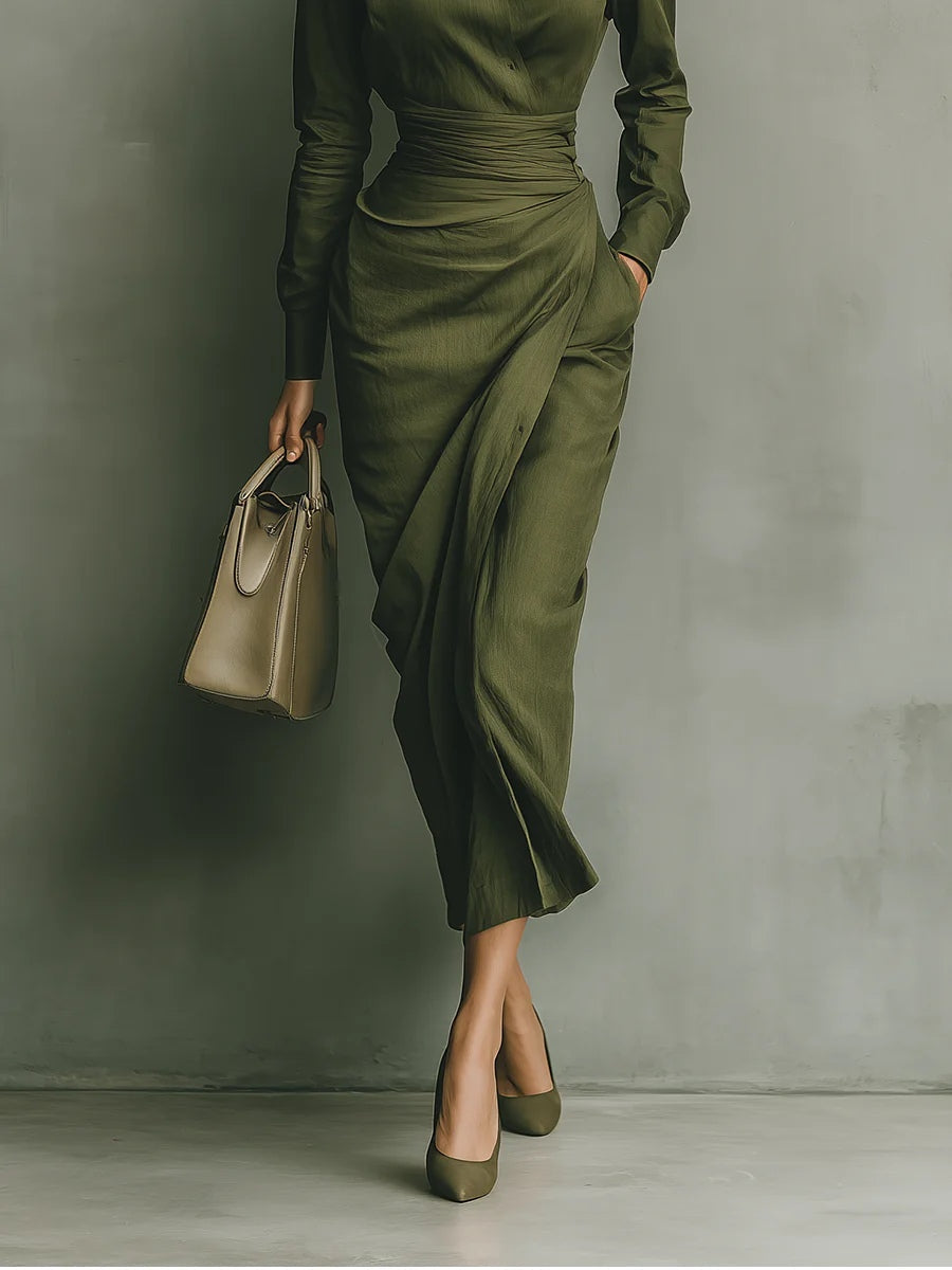 Narelle Elegant Wrap Dress