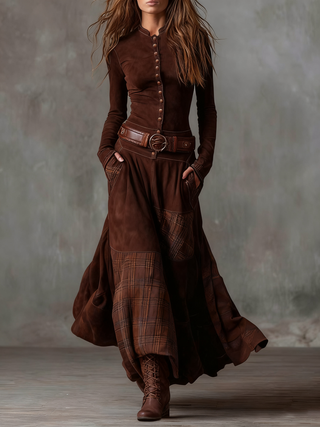 Azucena Belted Maxi Dress