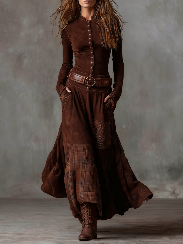 Azucena Belted Maxi Dress