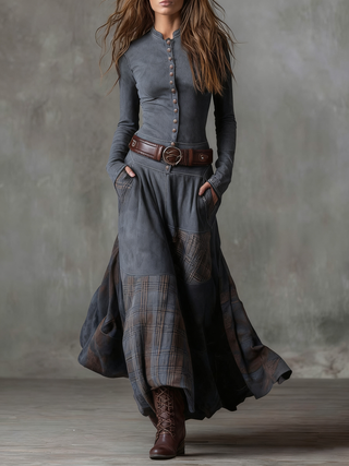 Azucena Belted Maxi Dress