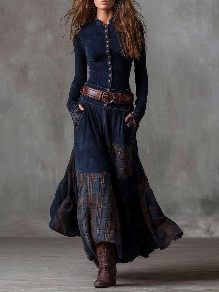 Azucena Belted Maxi Dress