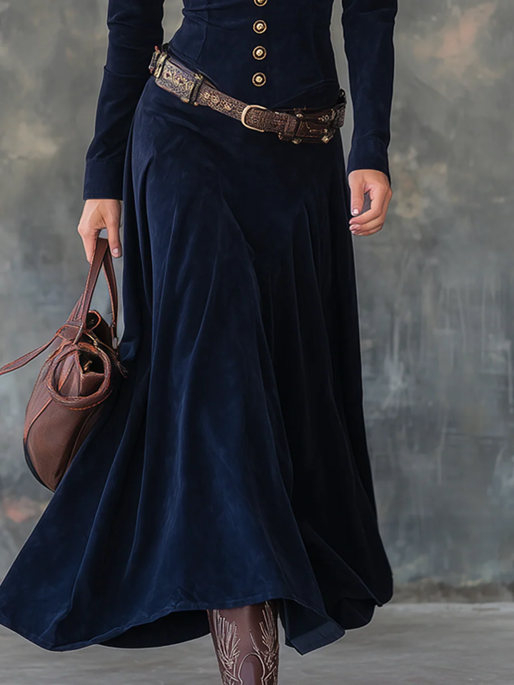 Milana Sculpted Slit Maxi Dress