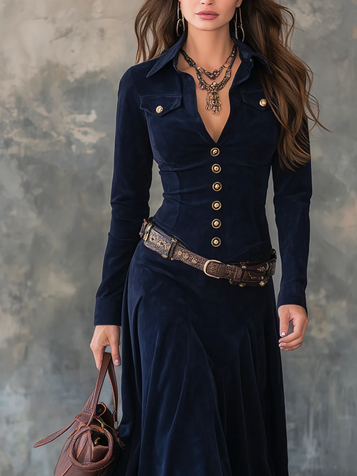 Milana Sculpted Slit Maxi Dress