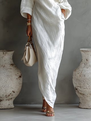 Nerina Elegant One-Shoulder Maxi Dress