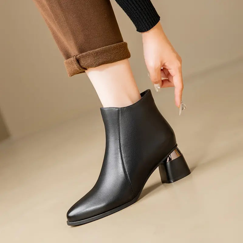 Nyla Metal Heel Boots