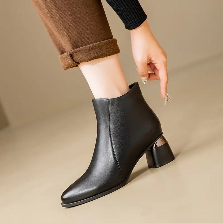 Nyla Metal Heel Boots