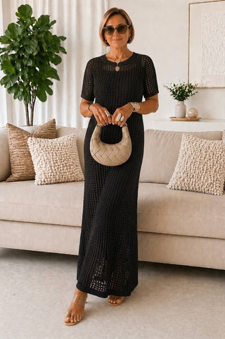 Bethany Two-Layer Cutout Maxi Dress