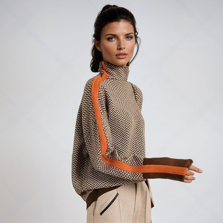 Malou Striped Turtleneck Sweater