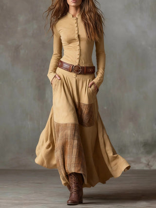 Azucena Belted Maxi Dress