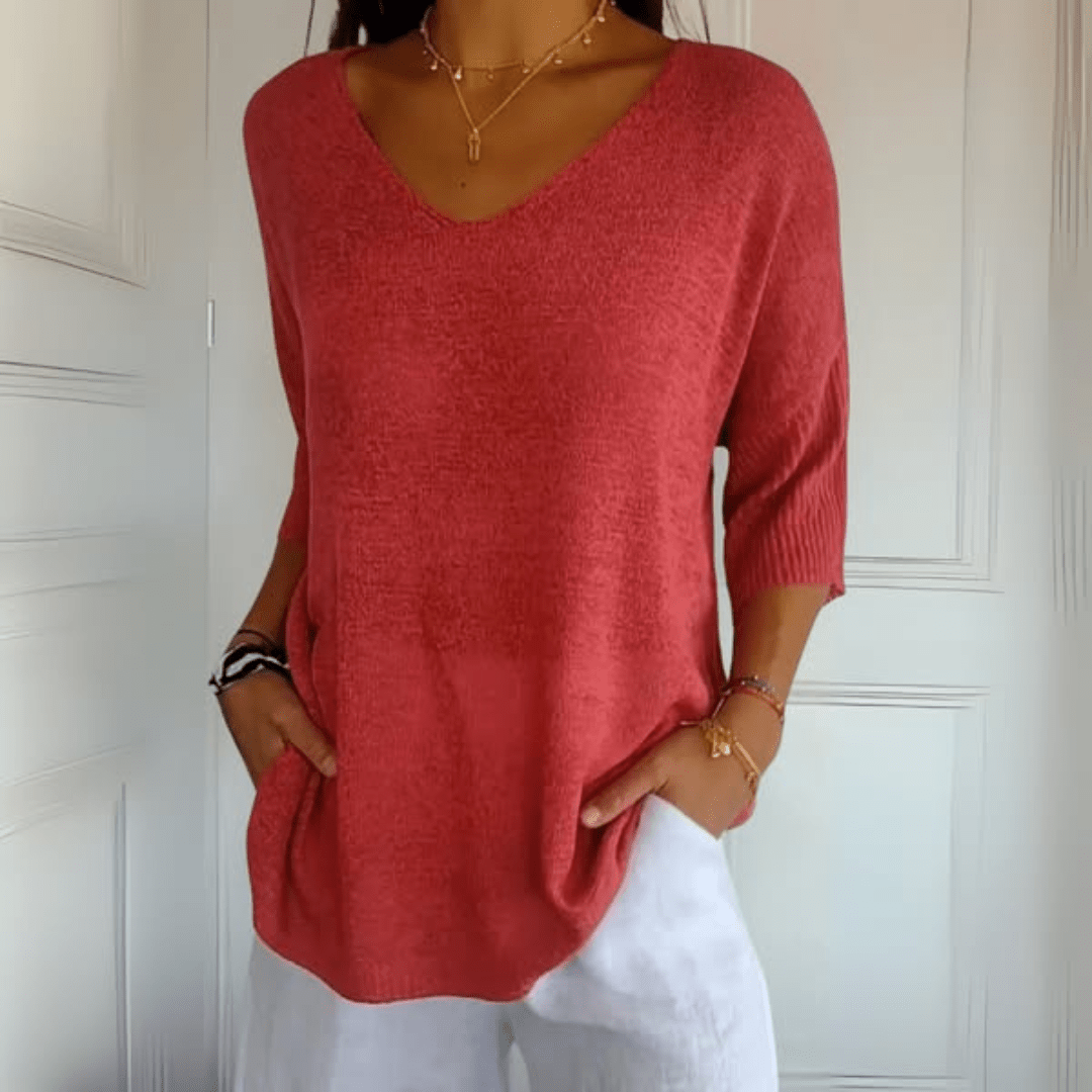 Ines V-Neck Top