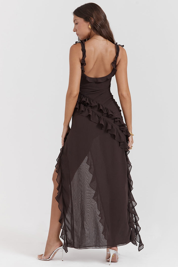 Dalia Ruffled Maxi Dress