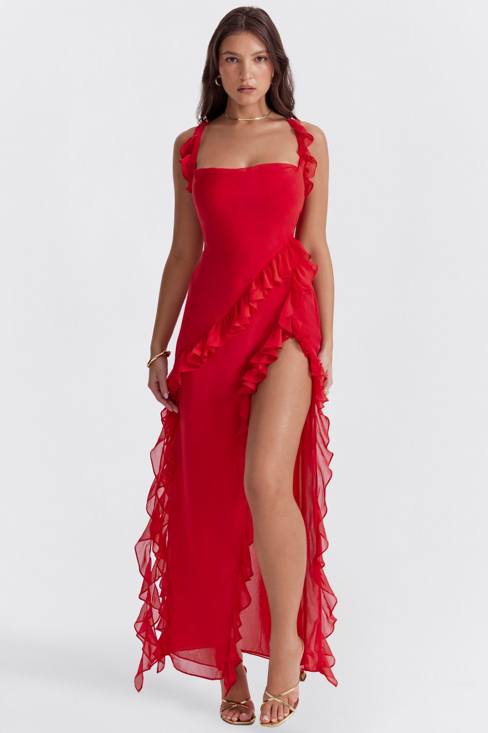 Dalia Ruffled Maxi Dress