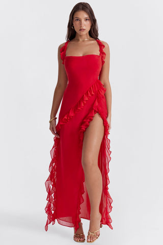 Dalia Ruffled Maxi Dress