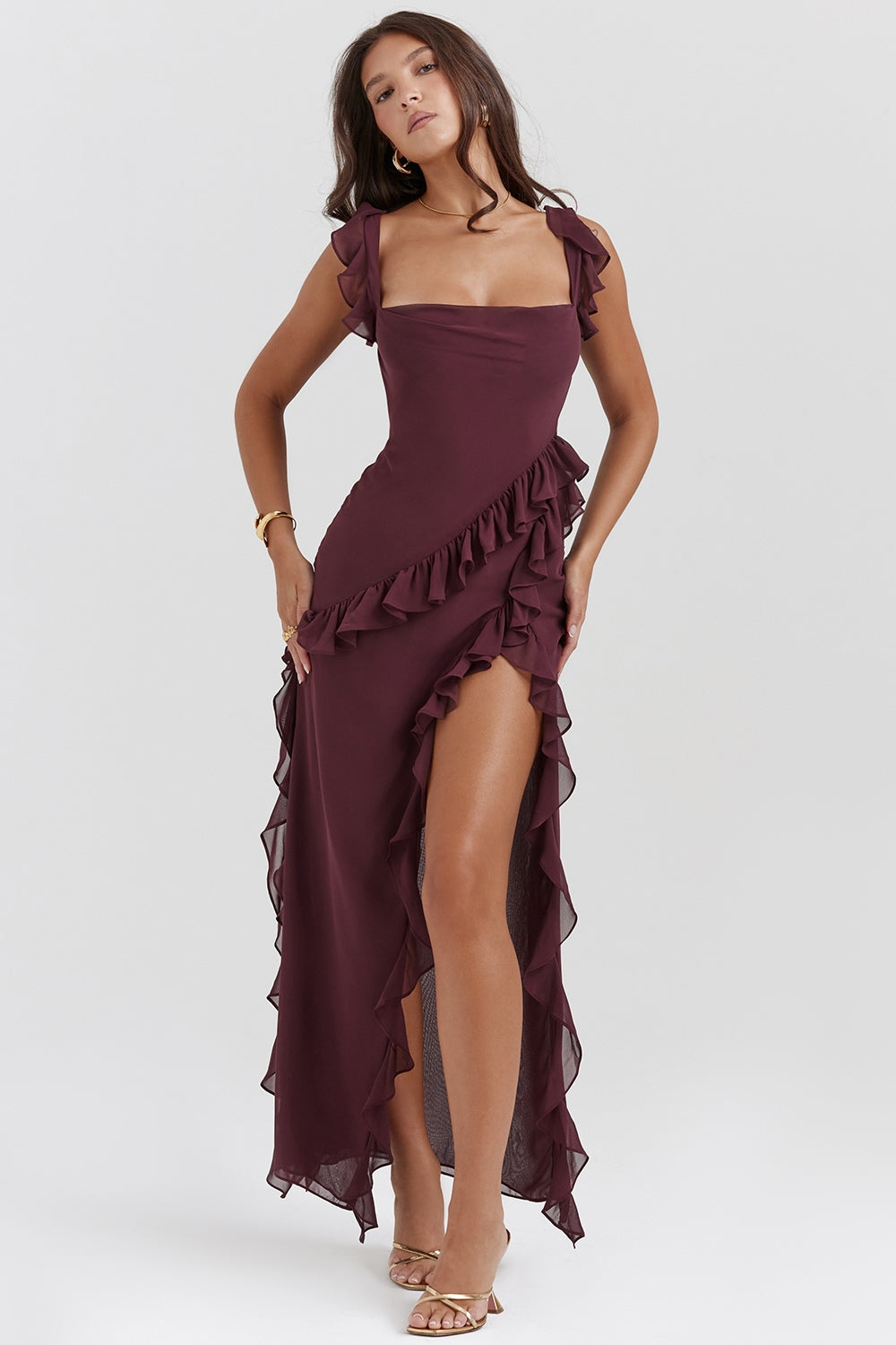 Dalia Ruffled Maxi Dress