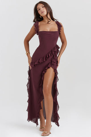 Dalia Ruffled Maxi Dress