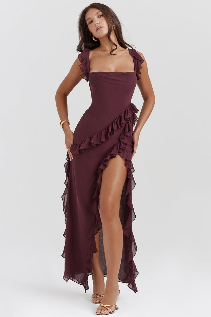 Dalia Ruffled Maxi Dress