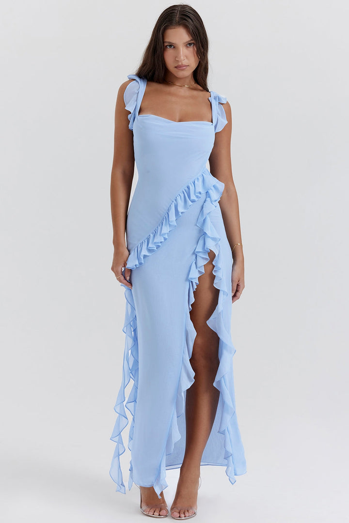 Dalia Ruffled Maxi Dress