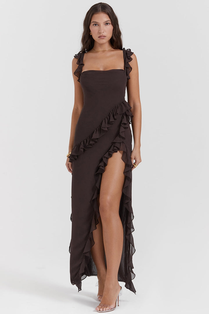 Dalia Ruffled Maxi Dress