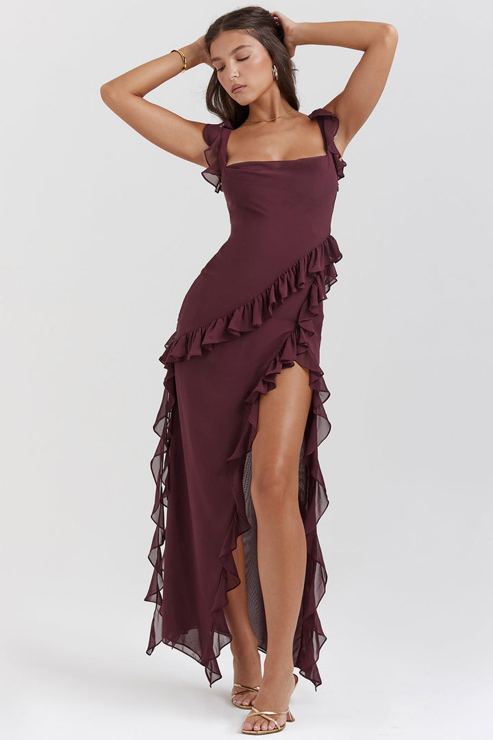 Dalia Ruffled Maxi Dress