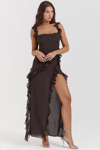 Dalia Ruffled Maxi Dress