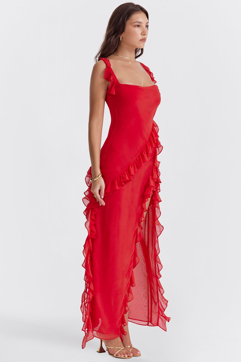 Dalia Ruffled Maxi Dress