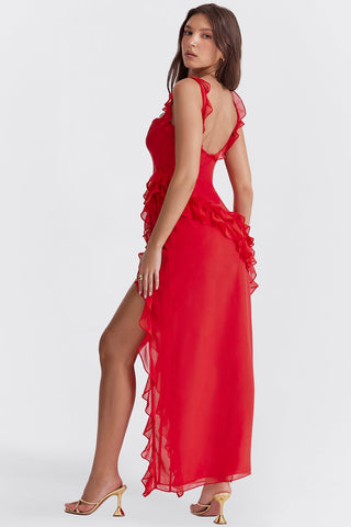 Dalia Ruffled Maxi Dress