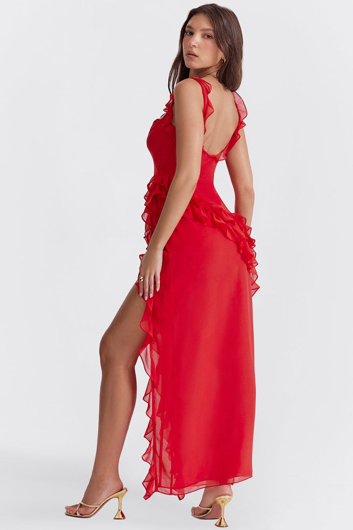 Dalia Ruffled Maxi Dress