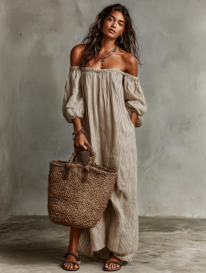 Carmen Off-Shoulder Maxi Dress