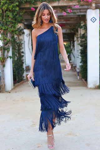 Valeria Boho Fringe Dress