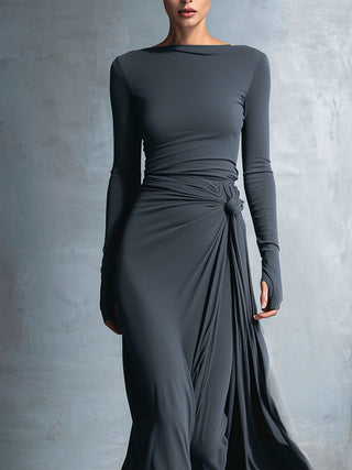 Nerissa Side Knot Maxi Dress