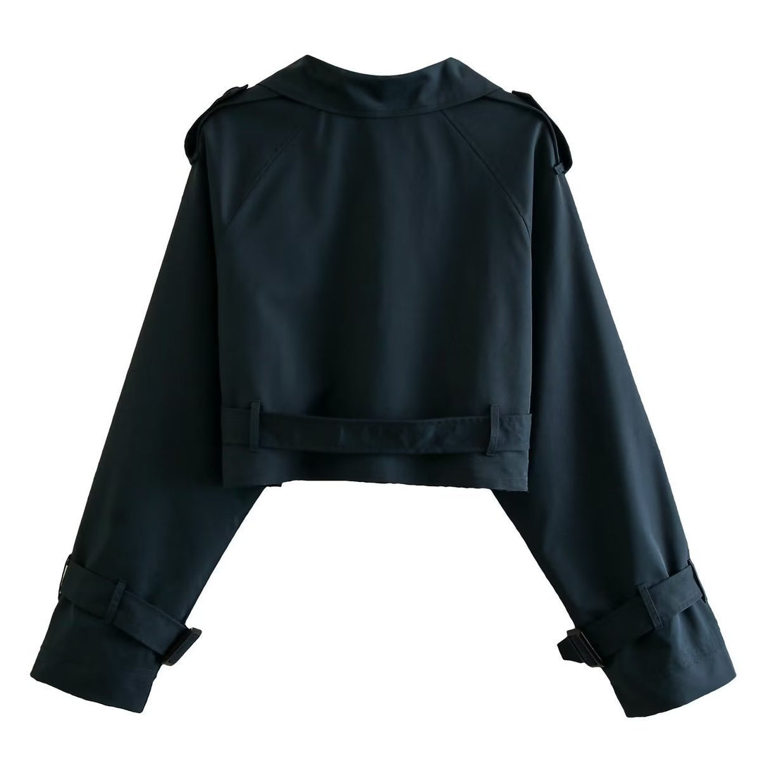 Geesje Cropped Trench Coat