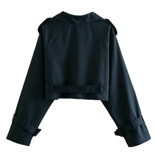 Geesje Cropped Trench Coat