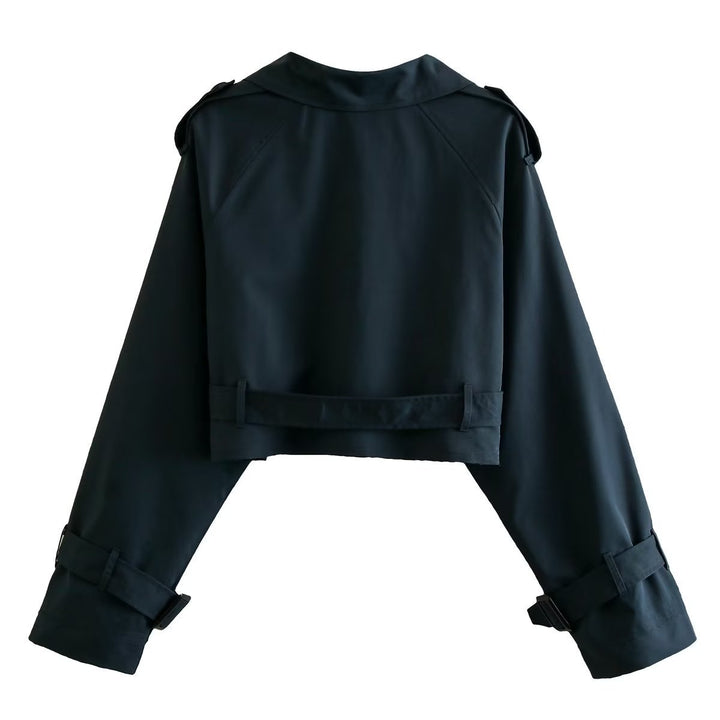 Geesje Cropped Trench Coat