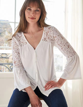 Calla Flare-Sleeve Blouse - Sienna & Stella, view 3